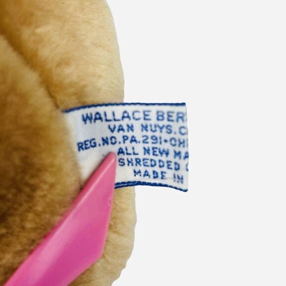 Vintage 1980 Wallace Berrie 10" Lion Plush Korea Stuffed Animal Toy Cute 80s Cat - Picture 7 of 10